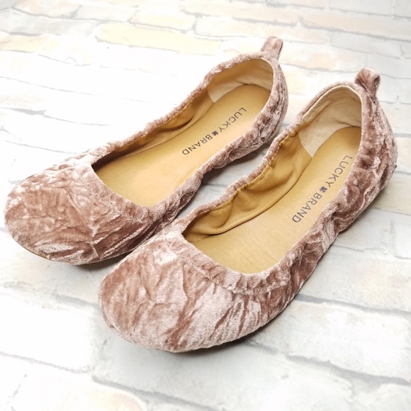 Lucky Brand Emmie Eleesia Velvet Ballet Flats - Picture 2 of 3